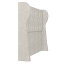 Ver imagem 7 de Cabeceira Casal Cama Box 140cm Malva I02 Veludo Bege - Mpozenato