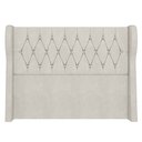 Ver imagem 6 de Cabeceira Casal Cama Box 140cm Malva I02 Veludo Bege - Mpozenato
