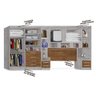 Guarda-roupas Modulado Georgia Queen Ja Avelã / Jequitibá - 5