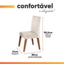 Ver imagem 4 de Conjunto Sala de Jantar Mesa 1,60m Maira 6 Cadeiras Milano Viero