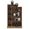 Armario Multiuso Porta Livros 2p Elite C/ Chave - Nanda Decor:amendola/off White - 10