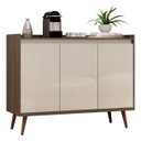 Ver imagem 1 de Balcão Buffet Retrô Delta 3 Portas Malbec com Off-White