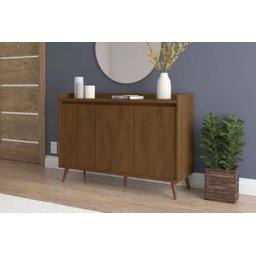 Buffet Aparador Retrô Delux 3 Portas Malbec - 2