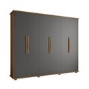 Ver imagem 1 de Guarda Roupa Celeste 6 Portas 4 Gavetas Cinamomo