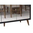Ver imagem 4 de Balcão Buffet Retrô com Espelho Delta 3 Portas Preto