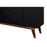 Buffet 4 Portas Classic Retrô em MDP e MDF Preto - 4
