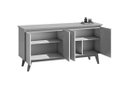 Ver imagem 6 de Buffet 4 Portas Classic Retrô em MDP e MDF Preto