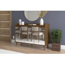 Ver imagem 2 de Buffet Aparador Retrô com Espelho Delux 3 Portas Malbec