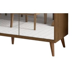 Buffet Aparador Retrô com Espelho Delux 3 Portas Malbec - 4