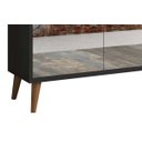 Ver imagem 4 de Buffet Aparador Retrô com Espelho Clássico 3 Portas Preto