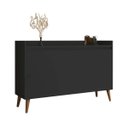 Ver imagem 2 de Buffet Aparador Retrô Clássico 3 Portas Preto