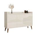 Ver imagem 2 de Buffet Aparador Retrô Clássico 3 Portas Off-White