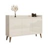 Buffet Aparador Retrô Clássico 3 Portas Off-White - 2