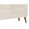 Buffet Aparador Retrô Clássico 3 Portas Off-White - 4