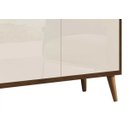 Ver imagem 4 de Buffet Aparador Retrô Clássico 3 Portas Malbec com Off-White