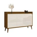 Ver imagem 2 de Balcão Buffet Retrô Delta 3 Portas Freijó com Off-White