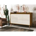 Ver imagem 2 de Buffet Aparador Retrô Delux 3 Portas Freijó com Off-white