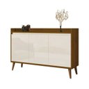 Ver imagem 1 de Buffet Aparador Retrô Delux 3 Portas Freijó com Off-white