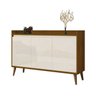 Buffet Aparador Retrô Delux 3 Portas Freijó com Off-white - 1