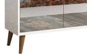 Ver imagem 4 de Balcão Buffet Retrô com Espelho Delta 3 Portas Branco Gloss