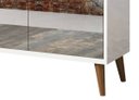 Ver imagem 4 de Buffet Aparador Retrô com Espelho Delux 3 Portas Branco Gloss