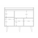 Ver imagem 5 de Balcão Buffet Retrô Delta 3 Portas Branco Gloss