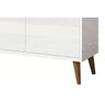 Buffet Aparador Retrô Delux 3 Portas Branco Gloss - 4