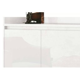 Buffet Aparador Retrô Delux 3 Portas Branco Gloss - 3