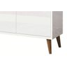 Buffet Aparador Retrô Delux 3 Portas Branco Gloss - 4