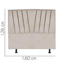 Ver imagem 2 de Cabeceira Estofada Bélgica 160cm Queen Size para Cama Box Quarto Suede Bege - Gat Magazine