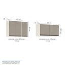 Ver imagem 6 de Cozinha Completa Modulada 4 Peças com Nicho Microondas, Armários e Balcões Linea Luciane Móveis