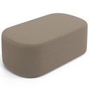Ver imagem 1 de Puff Decorativo Orgânico para Living Quarto 100cm Doha W01 Bouclê Bege - Lyam Decor