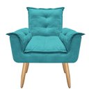 Ver imagem 3 de Poltrona Opala Laura para Amamentação Decorativa Tecido Suede Para, Quarto,sala de Estar, Recepção P