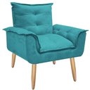 Ver imagem 2 de Poltrona Opala Laura para Amamentação Decorativa Tecido Suede Para, Quarto,sala de Estar, Recepção P
