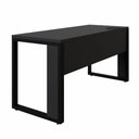Ver imagem 5 de Mesa de Escritório Retangular Plataforma de Trabalho Moderno 120cm Preto F5 Office