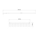 Ver imagem 3 de Ancinho com Haste Leve com 14 Dentes Tramontina em Aço com Cabo de Madeira 145 Cm Tramontina