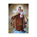 Ver imagem 2 de Placa Decorativa Mdf Nossa Senhora do Escapulário Tamanho 20x27cm