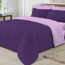 Ver imagem 6 de Edredom Dupla Face 100% Algodão Malha Queen Gran Moratta 01 Peça - Roxo- Lilas