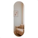 Ver imagem 2 de Espelho de Parede Orgânico Pílula com Led Frio Corpo Inteiro 150x50cm Banheiro Sala Quarto