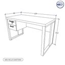 Ver imagem 2 de Escrivaninha para Estudos 120cm X 60cm Pés Metal F5 Office
