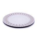 Ver imagem 1 de Sousplat Decorativo Branco Com Flores Em Rose 33cm