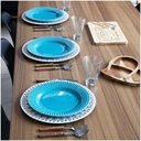Ver imagem 4 de Sousplat Decorativo Branco Com Flores Em Rose 33cm