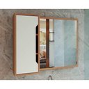 Ver imagem 2 de Espelheira de Banheiro Bn3645 80x60cm Amêndoa-branco - Tecno Mobili