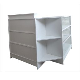 Balcão Caixa + Vitrine Lojas e Comércios em Geral 100% Mdf Branco - Suprema Móveis - 2