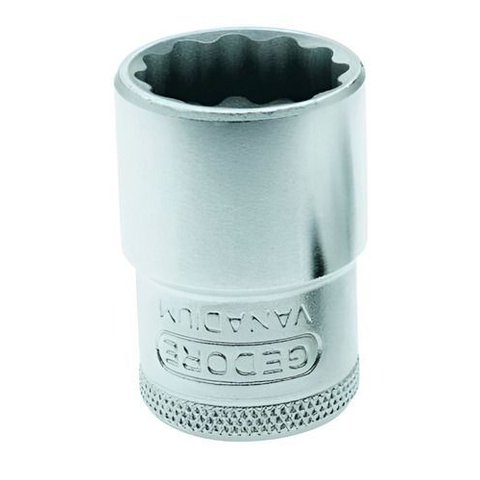 Soquete Estriado 28 Mm Encaixe 1/2 - Gedore