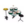Bateria Criança Infantil Rock Baby Verde Completo + Chimbal - 1