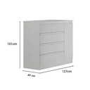Ver imagem 2 de Comoda 045 com Sapateira 4 Gavetas com 1 Porta 045 Valverde Moveis Canion