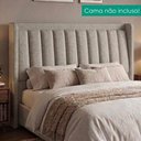 Ver imagem 2 de Cabeceira Casal 140 cm Lumina com Frame Linho Sl 77 Peer