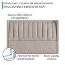 Ver imagem 5 de Cabeceira Casal 140 cm Lumina com Frame Linho Sl 77 Peer