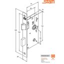 Ver imagem 2 de fechadura Porta banheiro lavabo 823/09 quadrada cromada